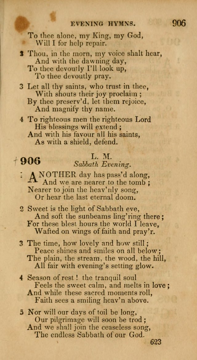 Hymns: selected and original, for public and private worship (30th ed.) page 623