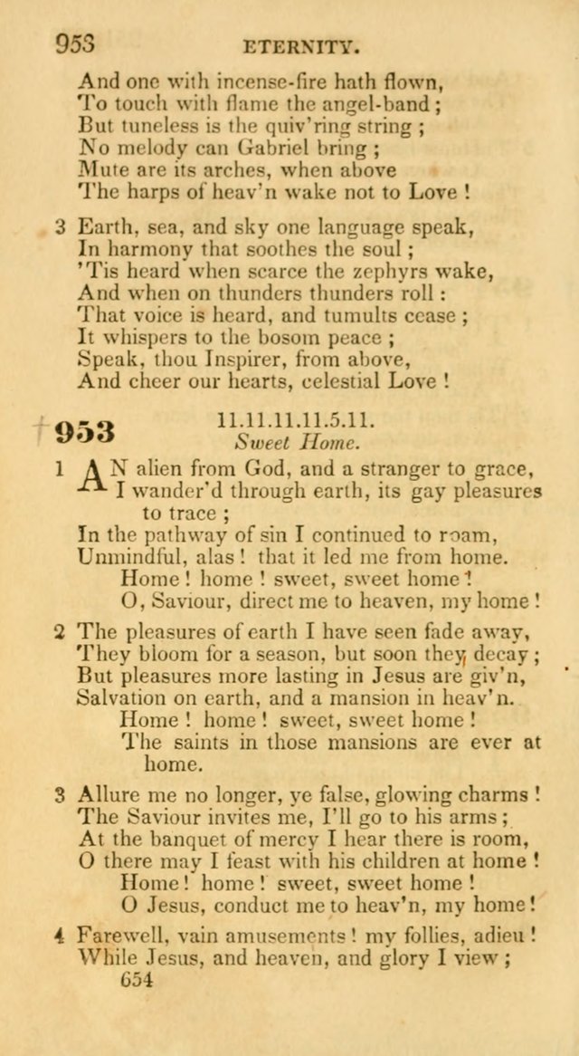Hymns: selected and original, for public and private worship (30th ed.) page 654