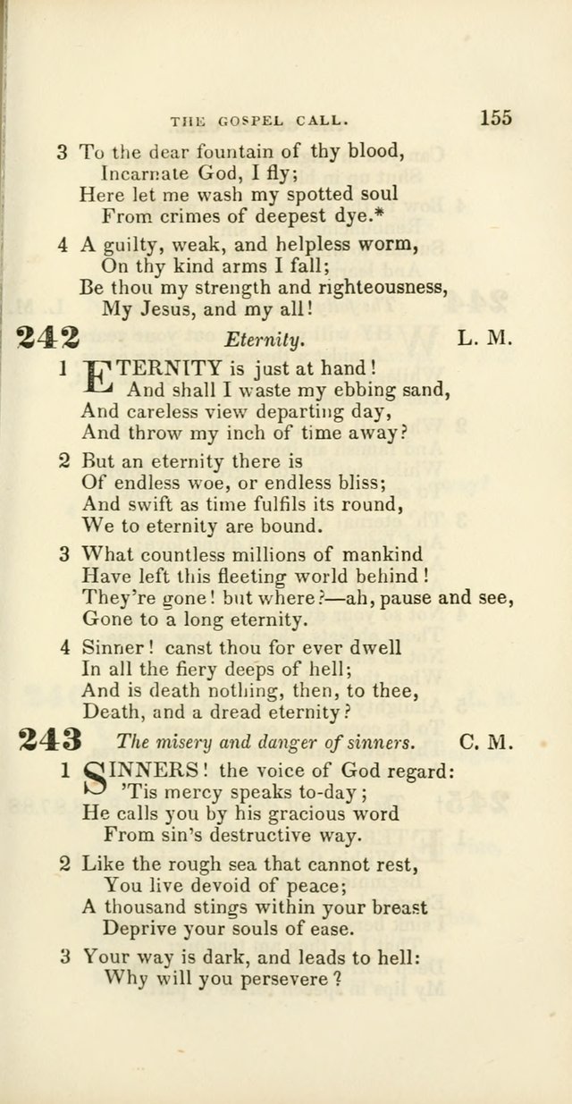 Hymns: selected and original, for public and private worship (60th ed., 1st rev. ed.) page 155