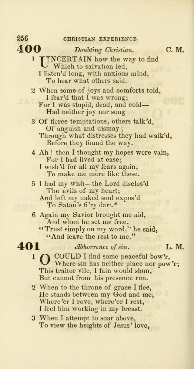 Hymns: selected and original, for public and private worship (60th ed., 1st rev. ed.) page 256