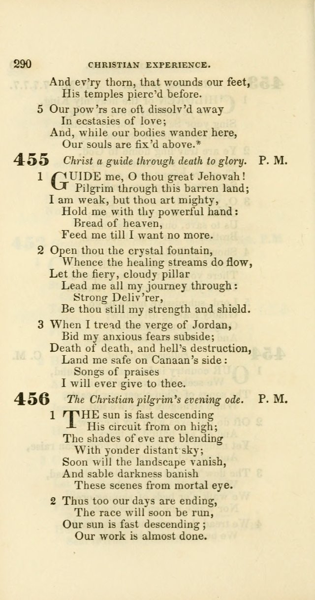Hymns: selected and original, for public and private worship (60th ed., 1st rev. ed.) page 290