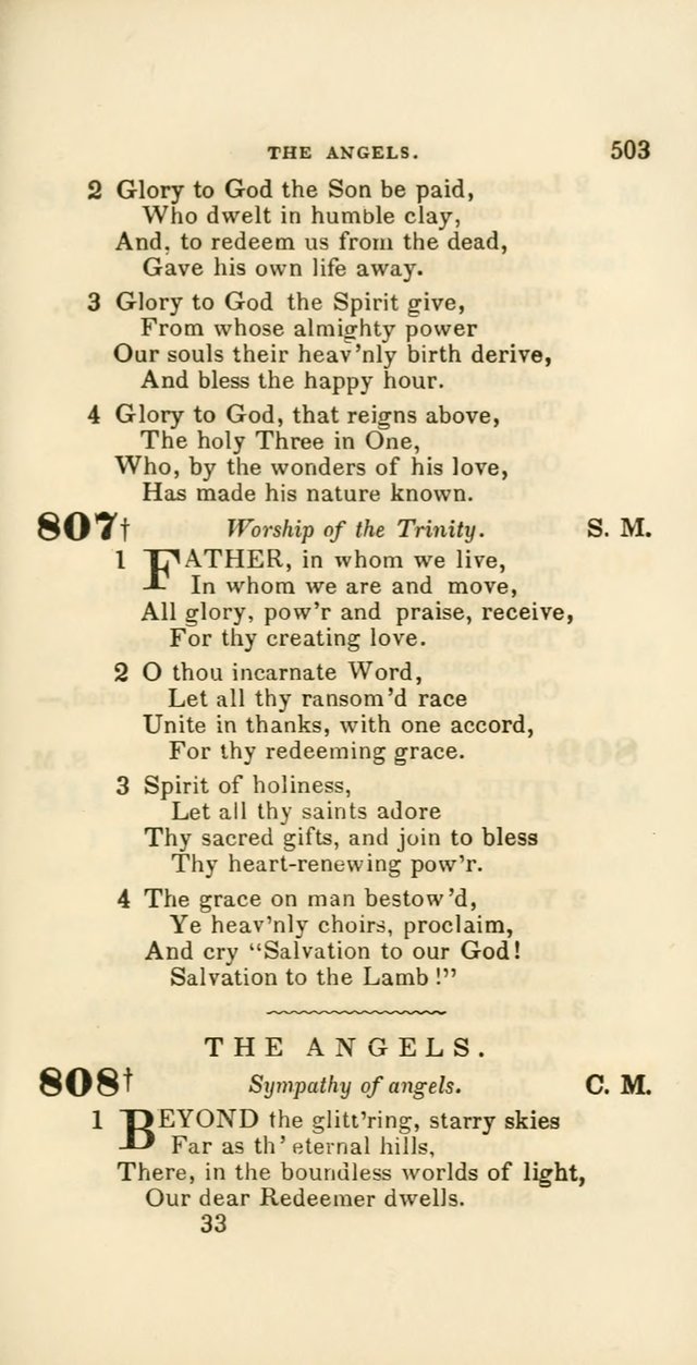 Hymns: selected and original, for public and private worship (60th ed., 1st rev. ed.) page 503