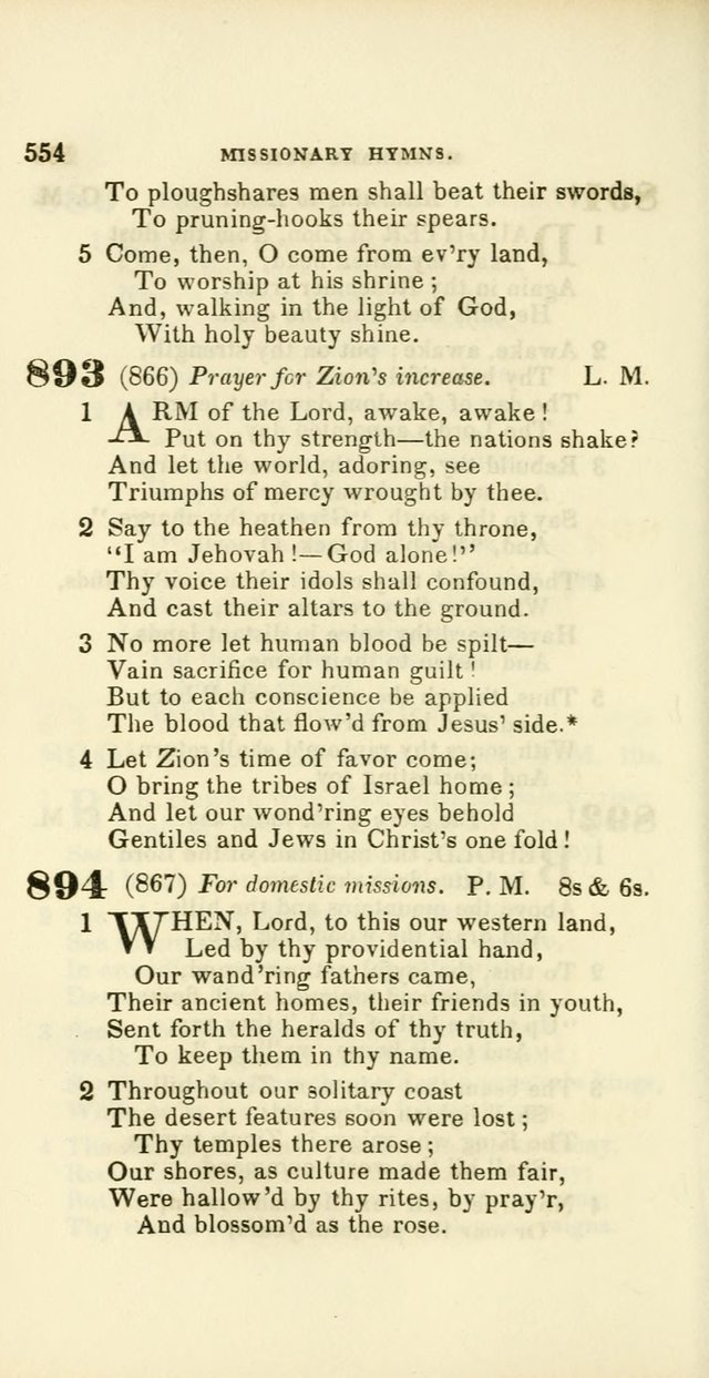 Hymns: selected and original, for public and private worship (60th ed., 1st rev. ed.) page 554