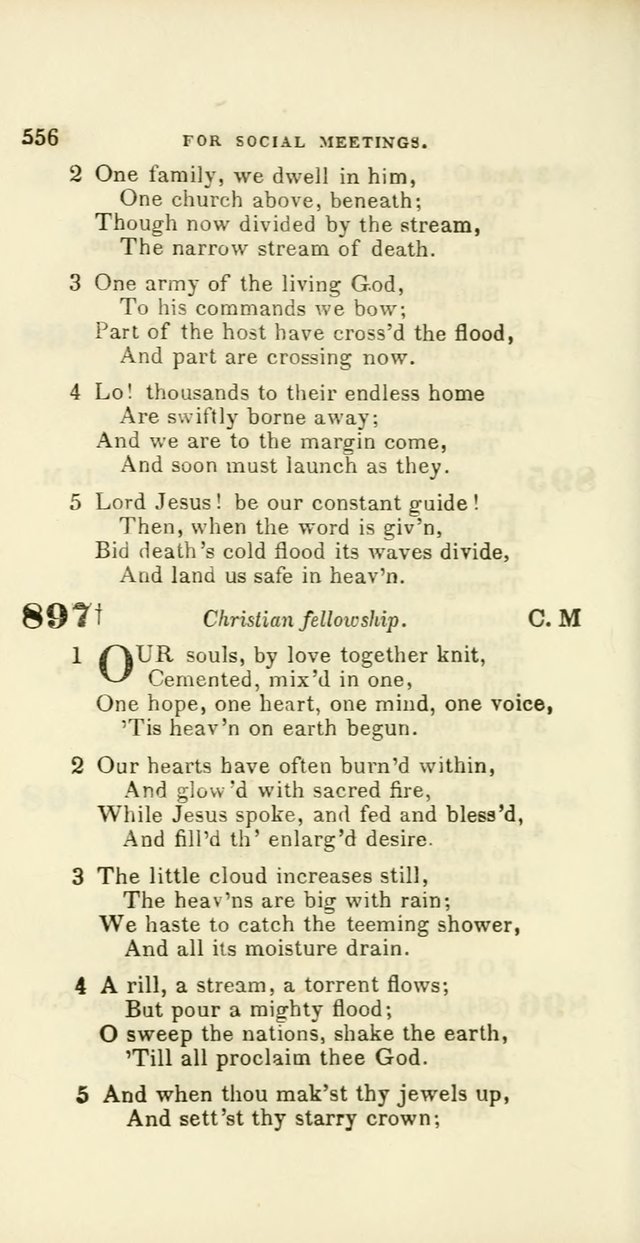 Hymns: selected and original, for public and private worship (60th ed., 1st rev. ed.) page 556