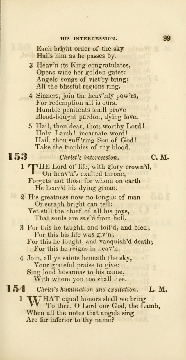 Hymns: selected and original, for public and private worship (60th ed., 1st rev. ed.) page 99