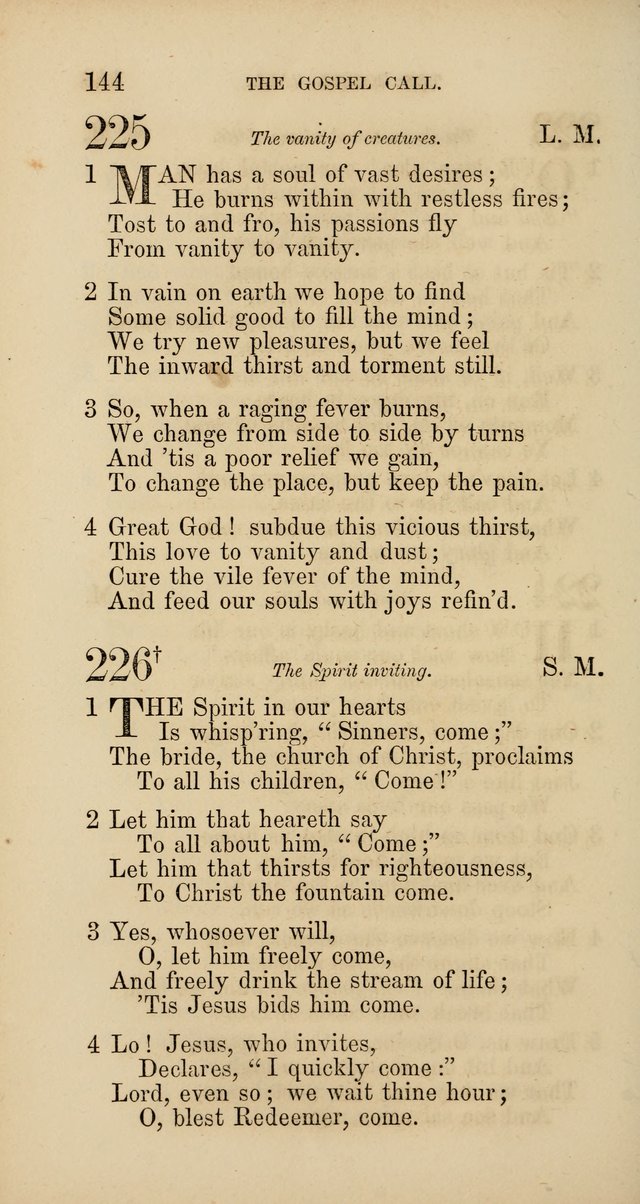 Hymns: selected and original, for public and  private worship (4th ed. 3rd rev. ed.) page 152