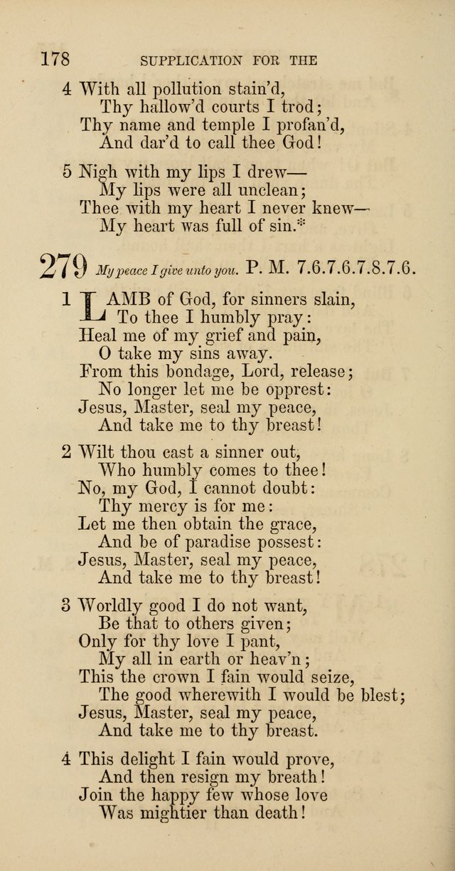 Hymns: selected and original, for public and  private worship (4th ed. 3rd rev. ed.) page 190