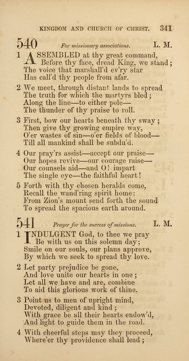 Hymns: selected and original, for public and  private worship (4th ed. 3rd rev. ed.) page 361