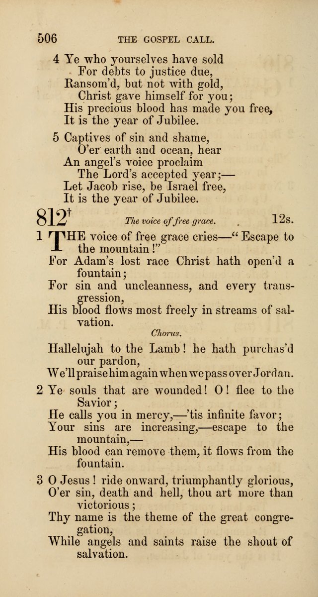 Hymns: selected and original, for public and  private worship (4th ed. 3rd rev. ed.) page 532