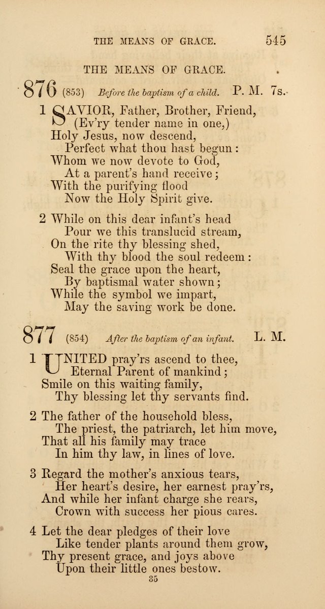 Hymns: selected and original, for public and  private worship (4th ed. 3rd rev. ed.) page 573