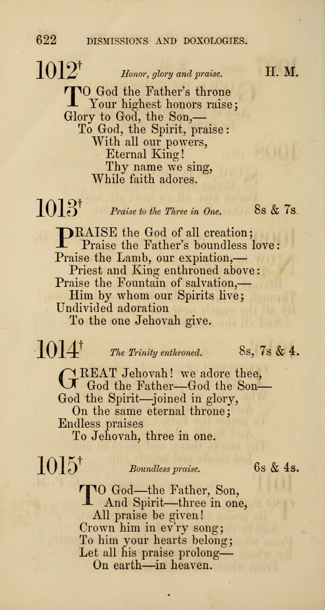Hymns: selected and original, for public and  private worship (4th ed. 3rd rev. ed.) page 650