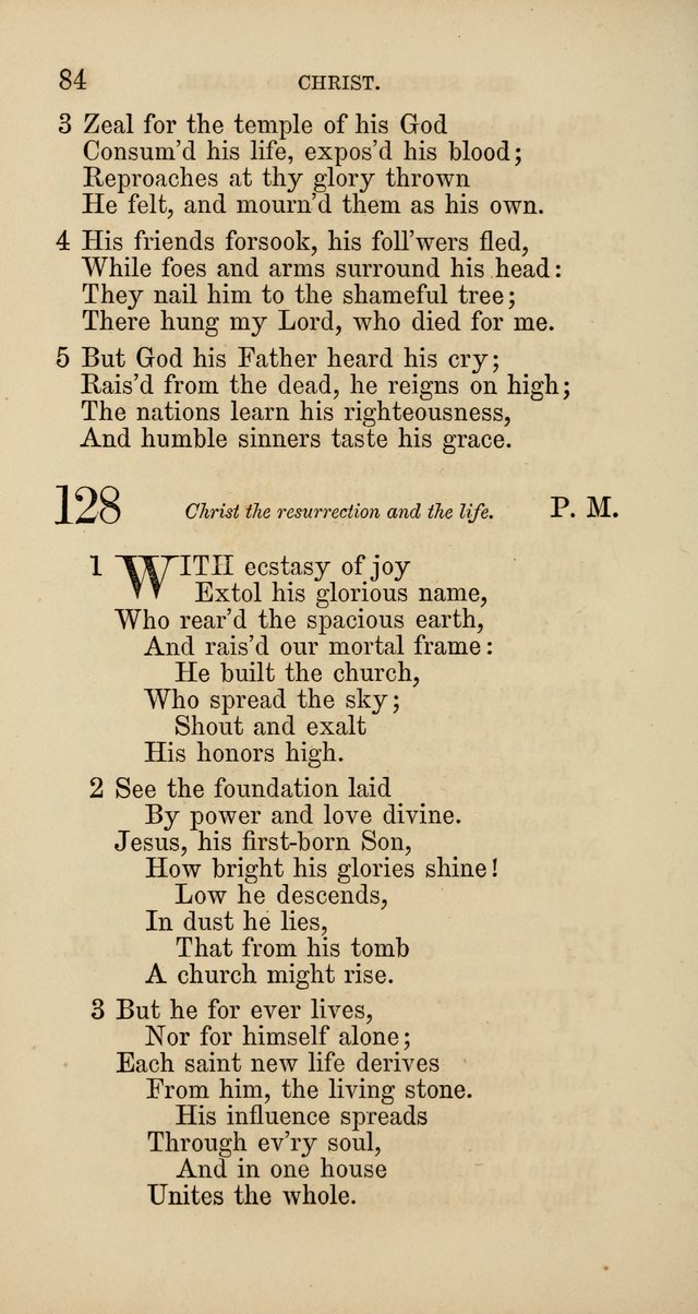 Hymns: selected and original, for public and  private worship (4th ed. 3rd rev. ed.) page 88