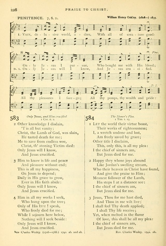 Hymns and Songs of Praise for Public and Social Worship page 232