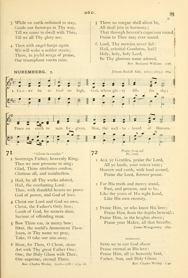 Hymns and Songs of Praise for Public and Social Worship page 35