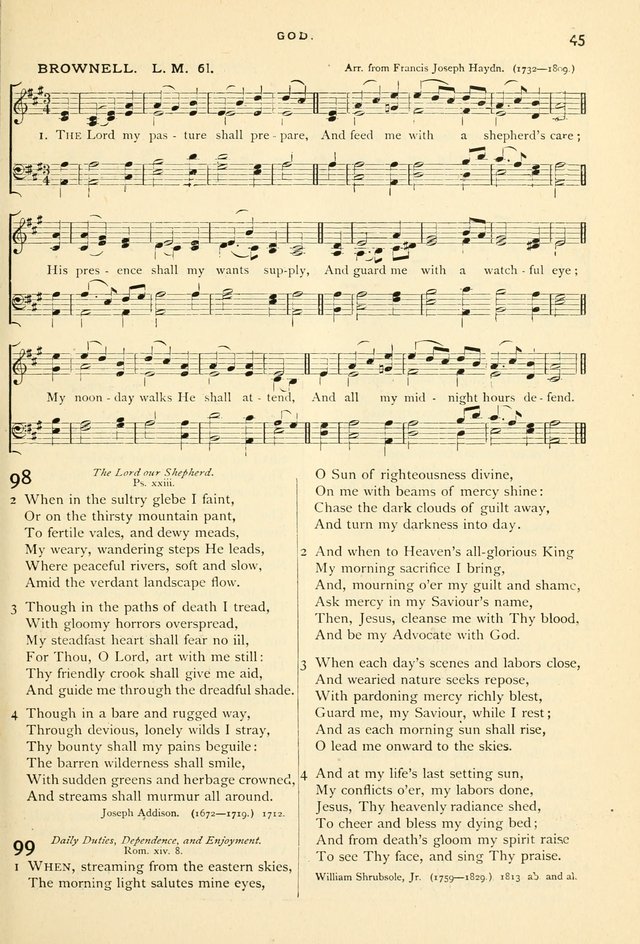 Hymns and Songs of Praise for Public and Social Worship page 45