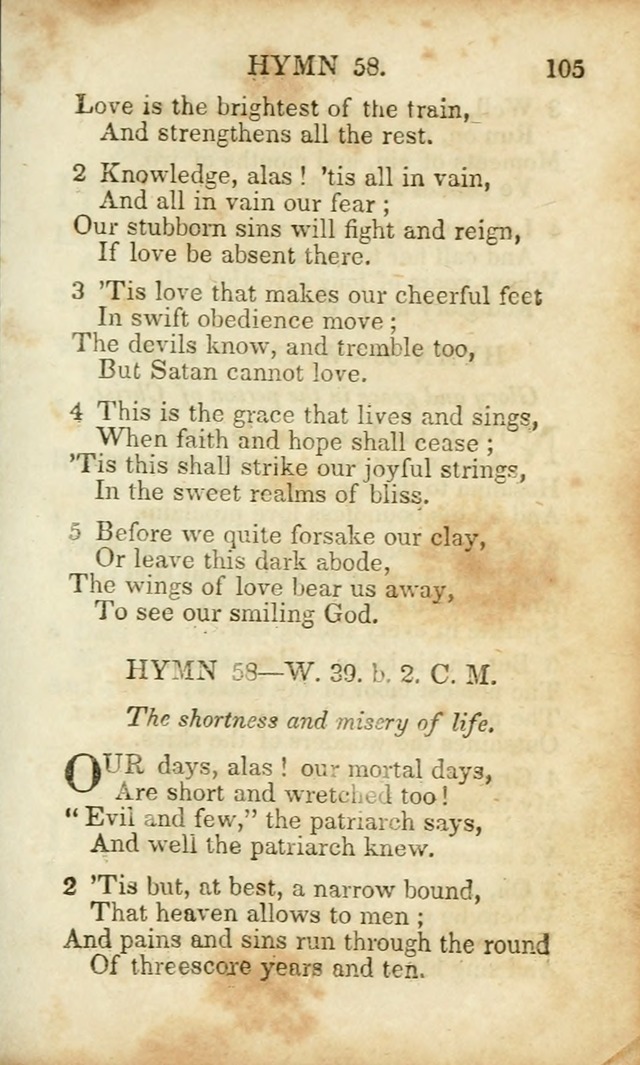 Hymns and Spiritual Songs, Original and Selected, for the Use of Christians. (8th ed.) page 106