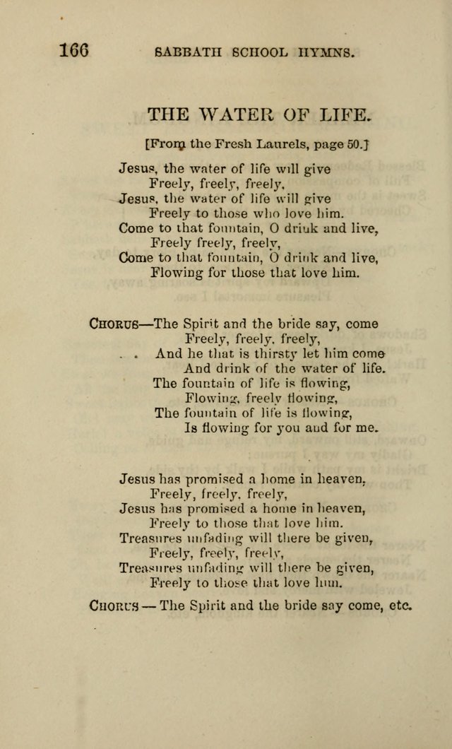 Hymns for the use of the Sabbath School of the Second Reformed Church, Albany N. Y. page 168