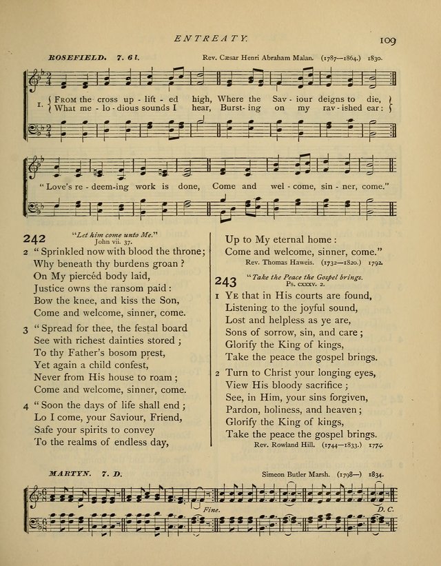 Hymns and Songs for Social and Sabbath Worship. (Rev. ed.) page 109