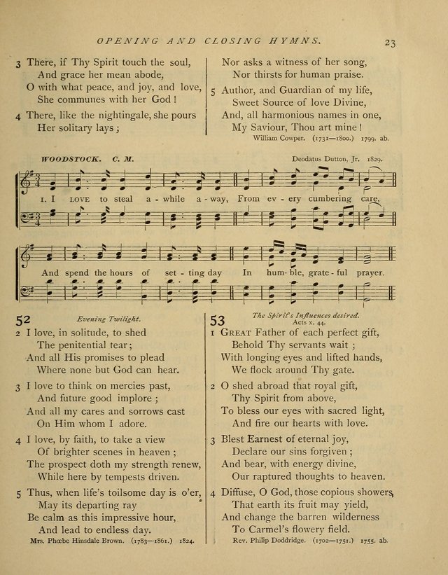 Hymns and Songs for Social and Sabbath Worship. (Rev. ed.) page 23
