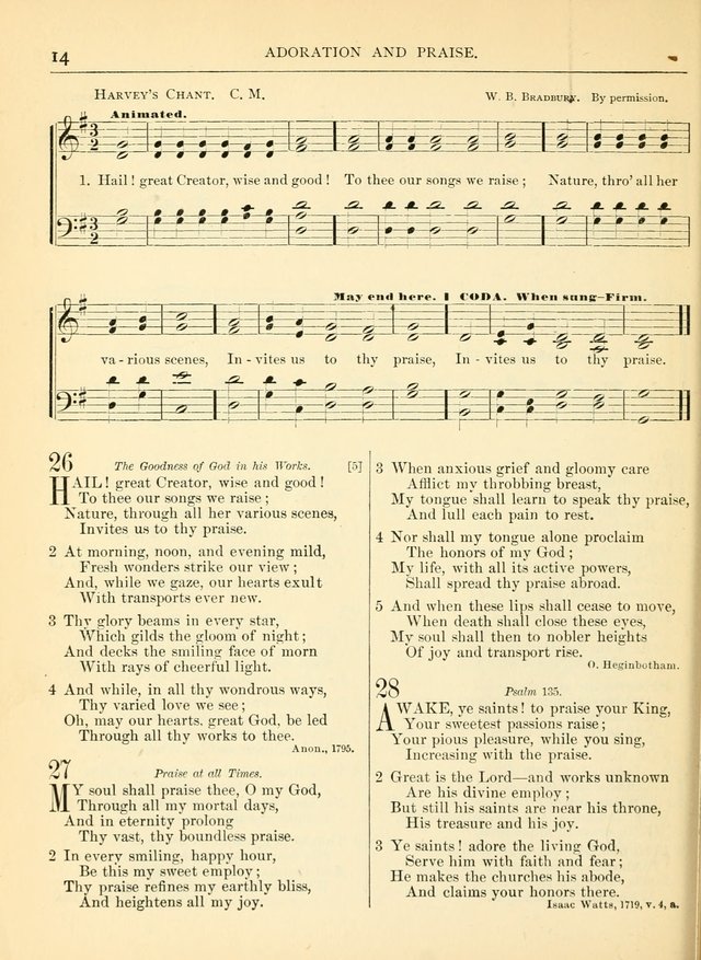 Hymns for the Sanctuary and Social Worship: with tunes page 14