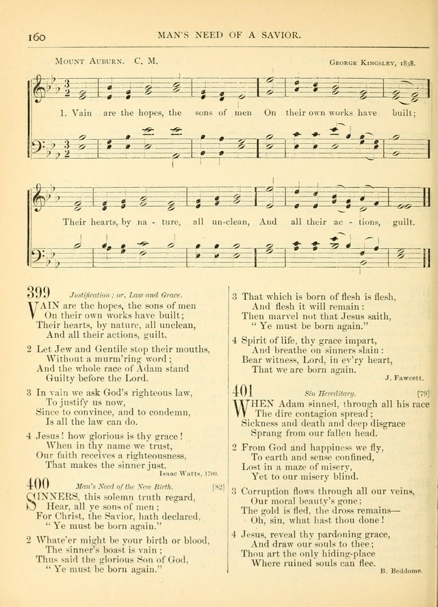 Hymns for the Sanctuary and Social Worship: with tunes page 160