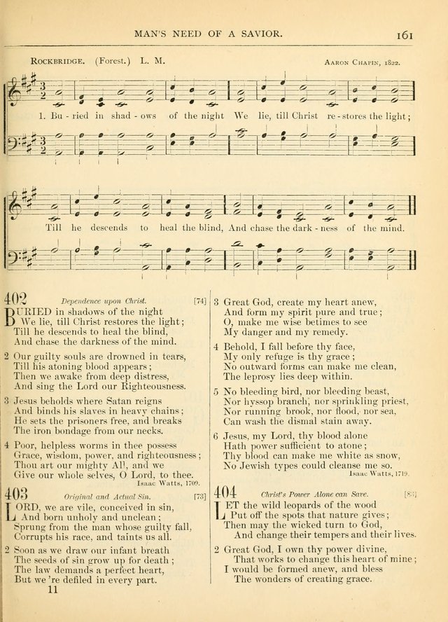 Hymns for the Sanctuary and Social Worship: with tunes page 161