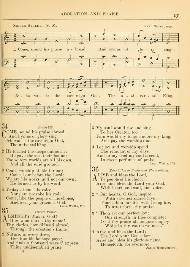 Hymns for the Sanctuary and Social Worship: with tunes page 17