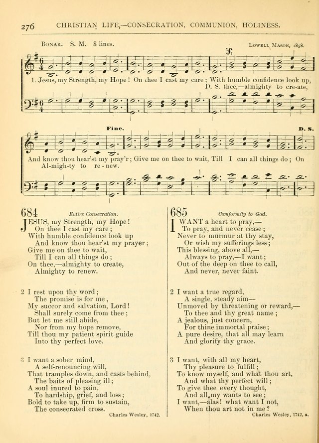 Hymns for the Sanctuary and Social Worship: with tunes page 276