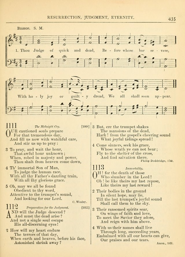 Hymns for the Sanctuary and Social Worship: with tunes page 439
