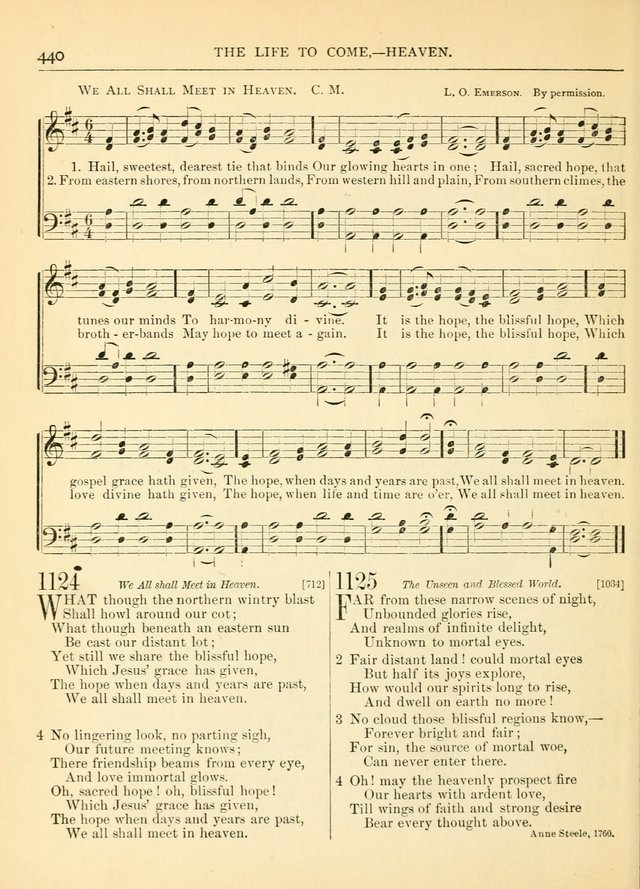 Hymns for the Sanctuary and Social Worship: with tunes page 444