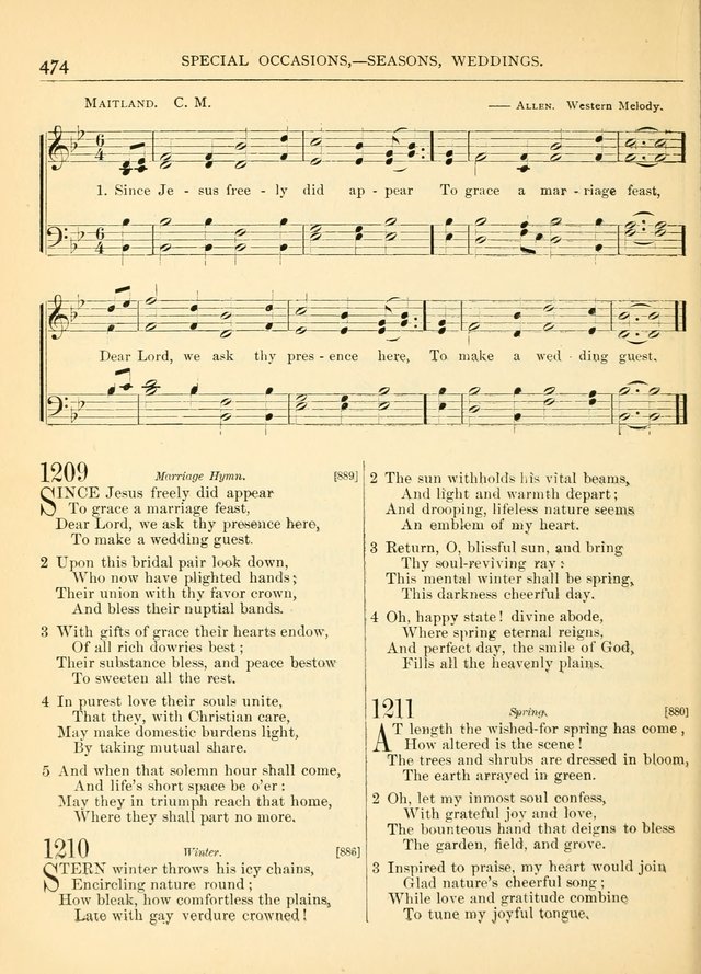 Hymns for the Sanctuary and Social Worship: with tunes page 478