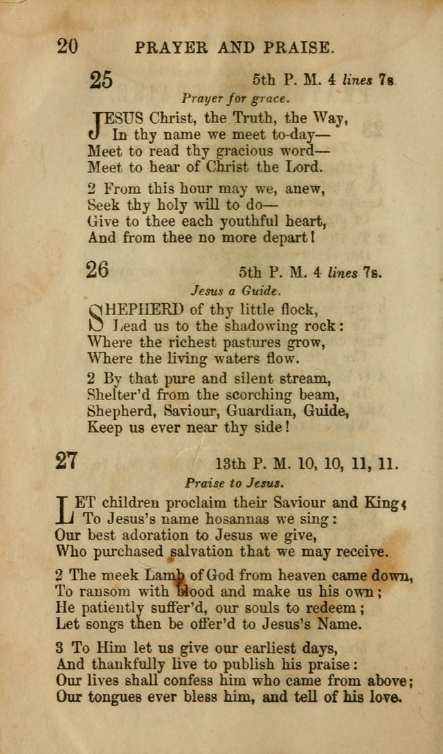 Hymns for Sunday Schools, Youth, and Children page 20