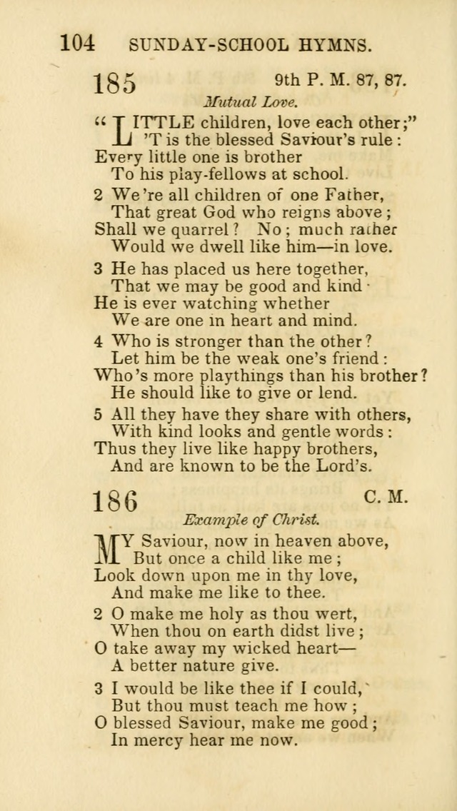 Hymns for Sunday Schools, Youth and Children page 106