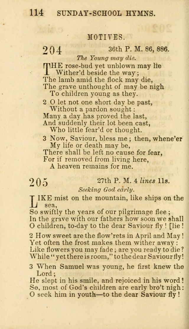 Hymns for Sunday Schools, Youth and Children page 116