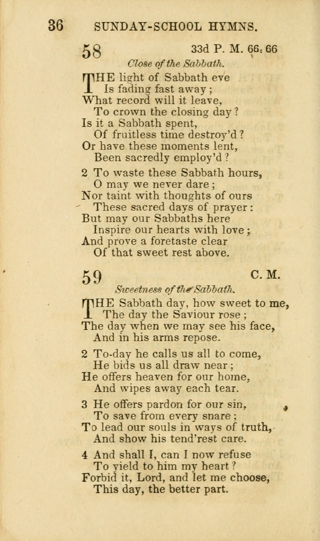 Hymns for Sunday Schools, Youth and Children page 36