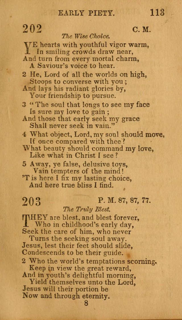 Hymns for Sunday Schools, Youth, and Children page 113