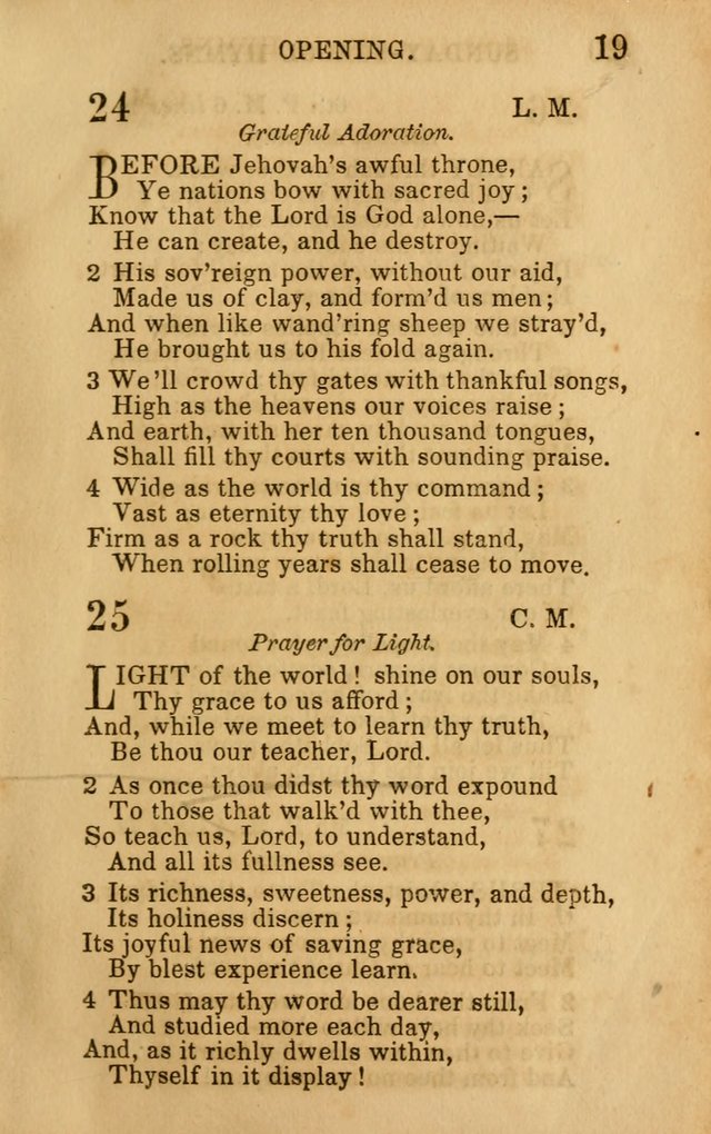 Hymns for Sunday Schools, Youth, and Children page 19