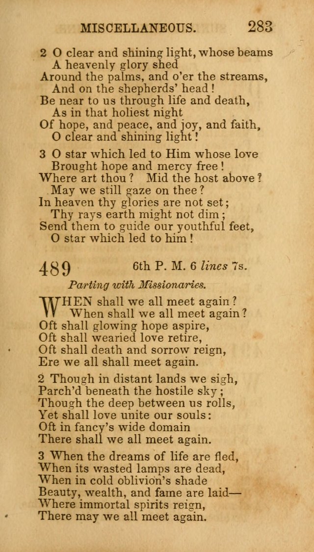 Hymns for Sunday Schools, Youth, and Children page 289