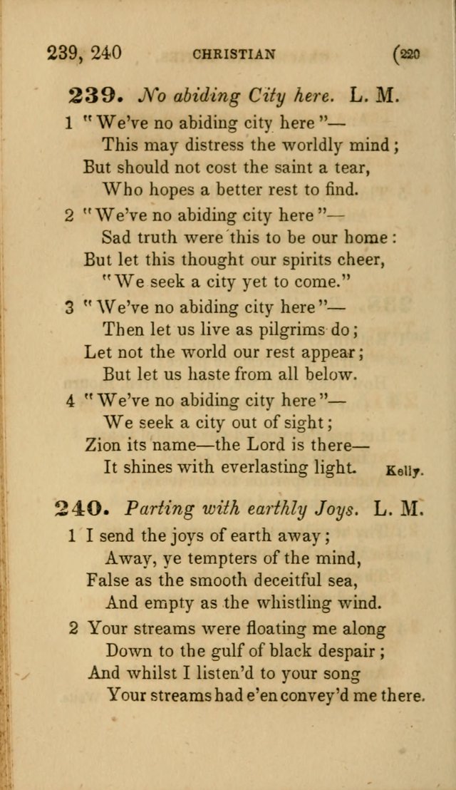 Hymns for Social Worship: selected from Watts, Doddridge, Newton, Cowper, Steele and others page 220