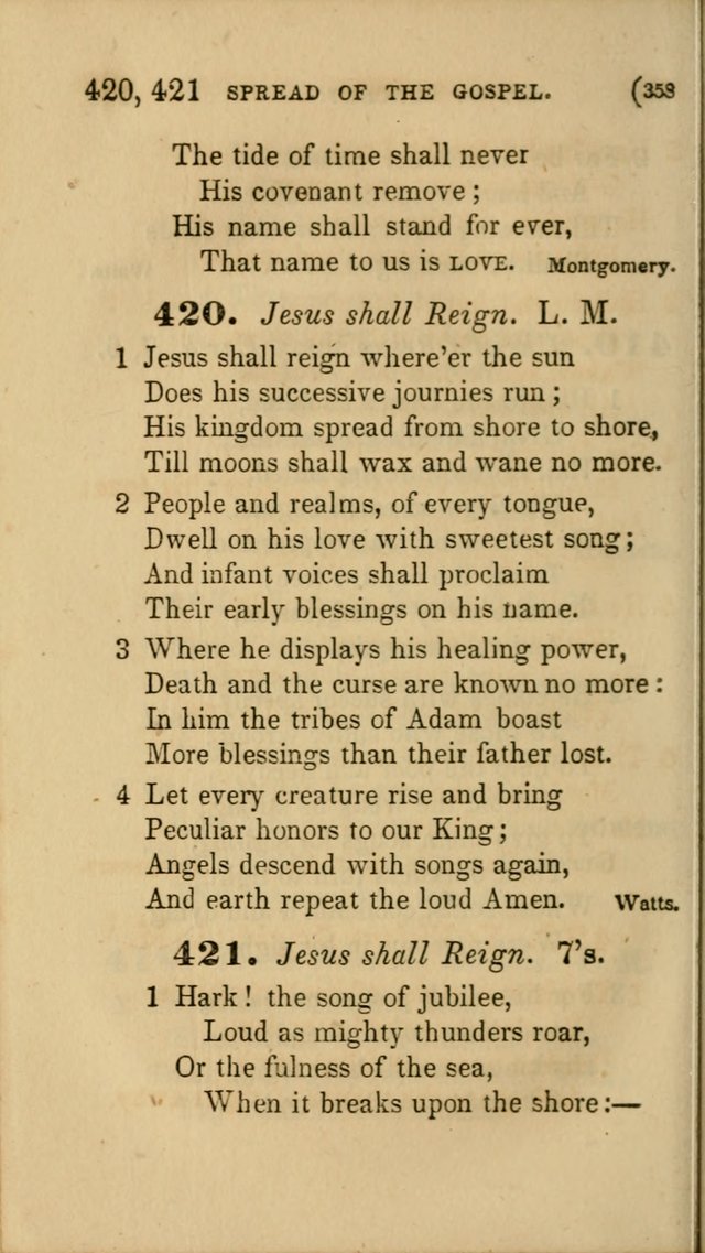 Hymns for Social Worship: selected from Watts, Doddridge, Newton, Cowper, Steele and others page 358