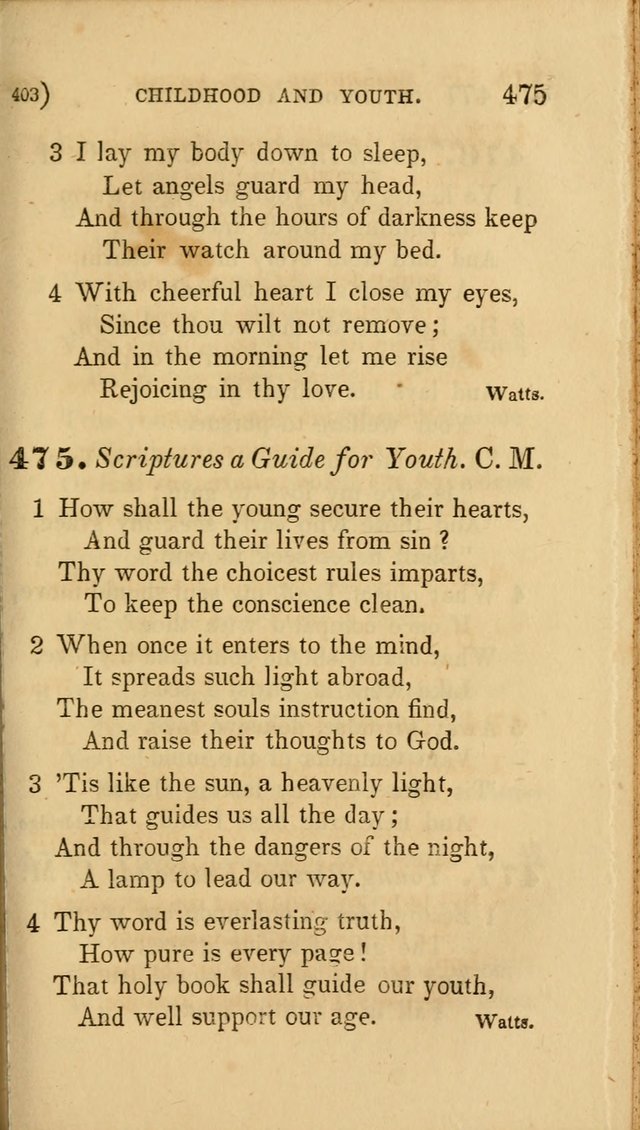 Hymns for Social Worship: selected from Watts, Doddridge, Newton, Cowper, Steele and others page 403