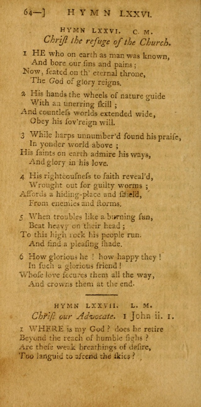 The Hartford Selection of Hymns: from the most approved authors: to which are added a number never before published (2nd ed.) page 64