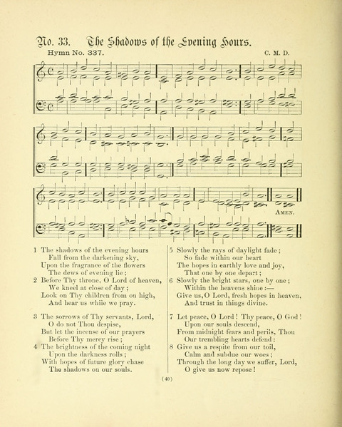 Hymn Tunes: being further contributions to the hymnody of the church page 40