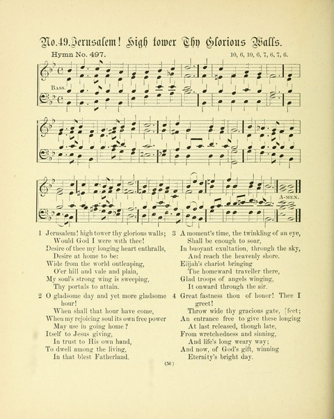 Hymn Tunes: being further contributions to the hymnody of the church page 56