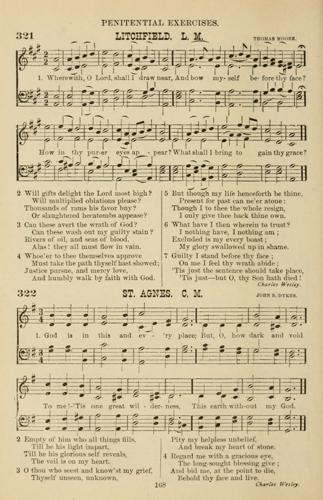 Hymn and Tune Book of the Methodist Episcopal Church, South (Round Note Ed.) page 168