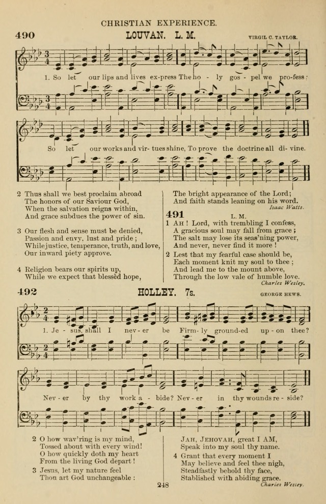 Hymn and Tune Book of the Methodist Episcopal Church, South (Round Note Ed.) page 248