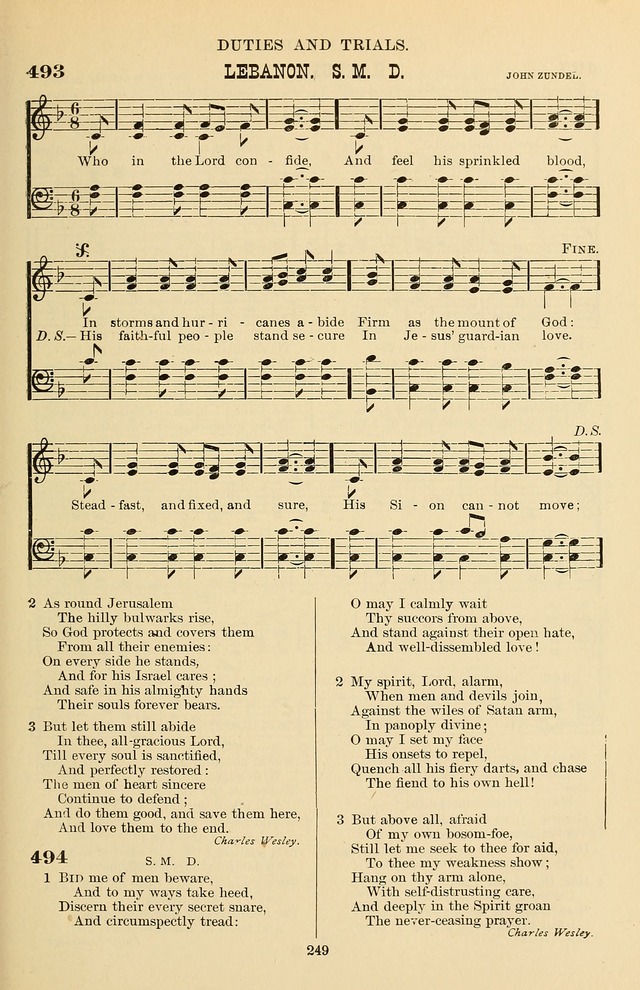Hymn and Tune Book of the Methodist Episcopal Church, South (Round Note Ed.) page 249