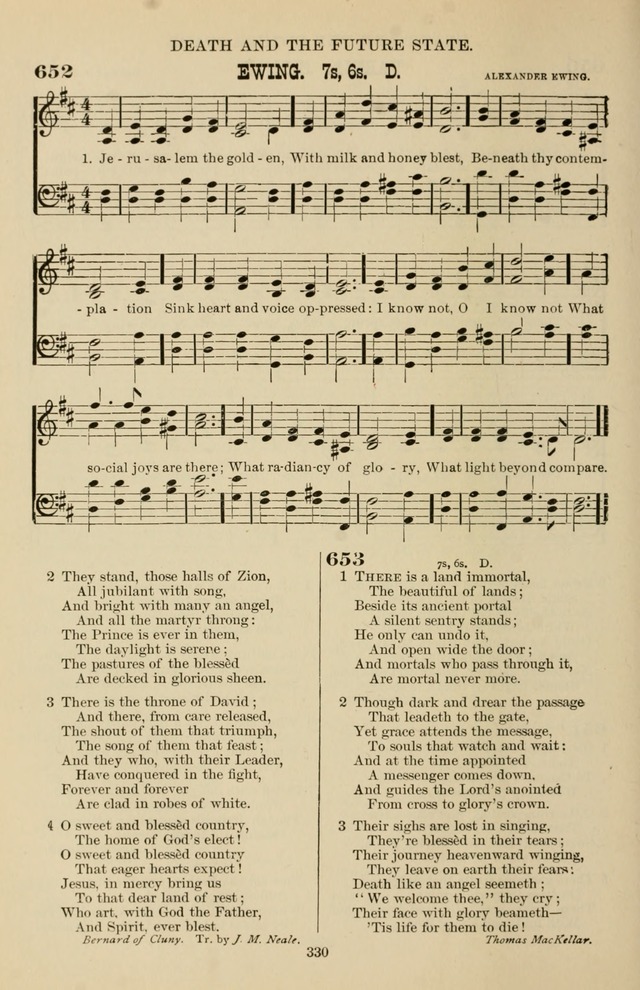 Hymn and Tune Book of the Methodist Episcopal Church, South (Round Note Ed.) page 330