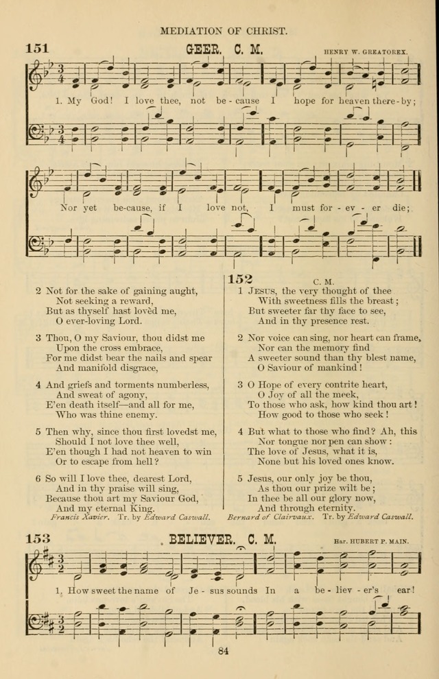 Hymn and Tune Book of the Methodist Episcopal Church, South (Round Note Ed.) page 84
