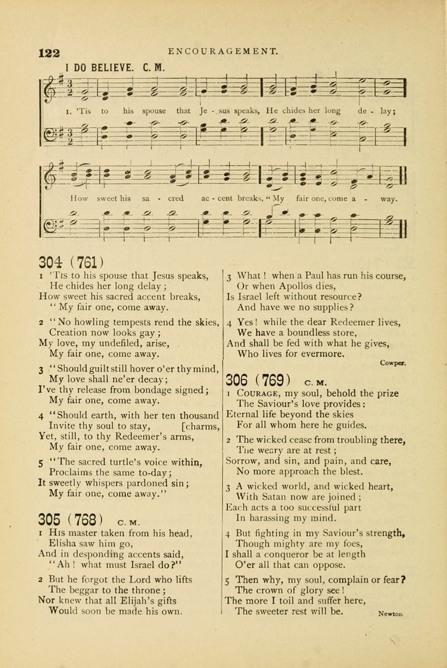 Hymn and Tune Book for Use in Old School or Primitive Baptist Churches page 122